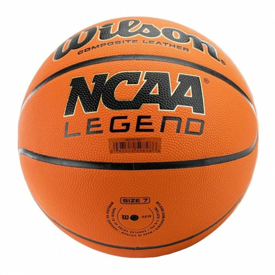 Basketball Wilson NCAA Legend Hvid Orange L�der Syntetisk L�der 7 #2
