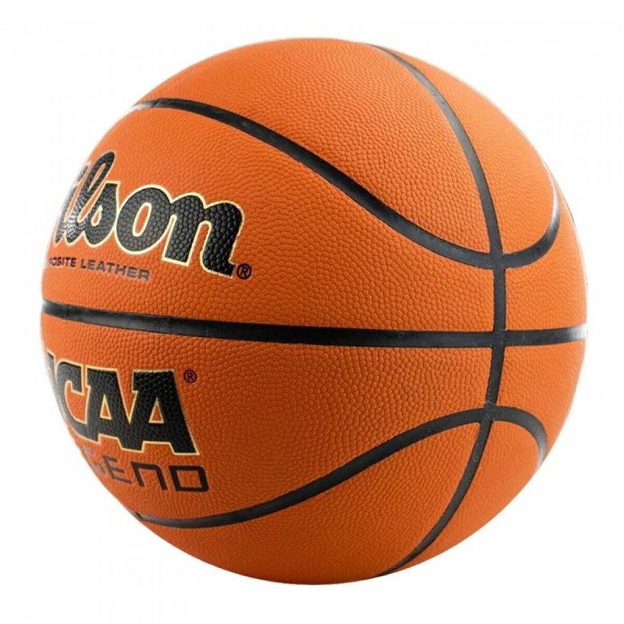 Basketball Wilson NCAA Legend Hvid Orange L�der Syntetisk L�der 7 #3