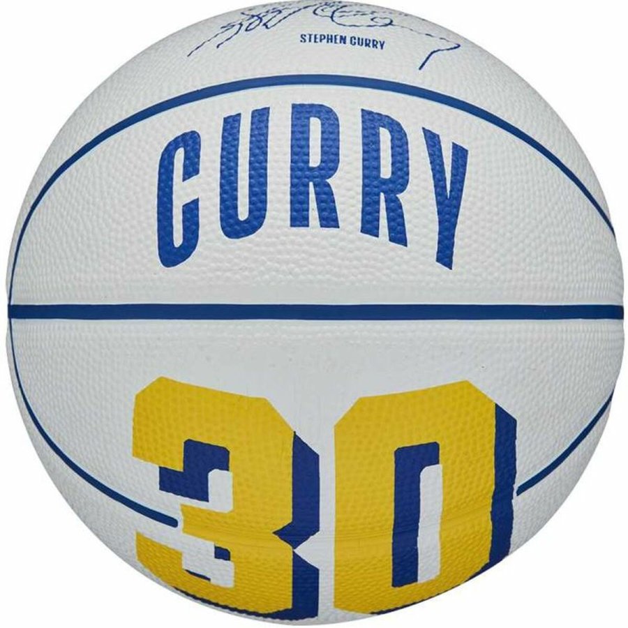 Basketball Wilson Player Icon Mini Curry Hvid (St�rrelse 3) #1