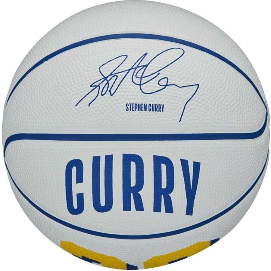 Basketball Wilson Player Icon Mini Curry Hvid (St�rrelse 3) #4