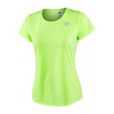 Kortrmet T-shirt til Kvinder ACCELERATE New Balance WT73128 BIO Gul #1