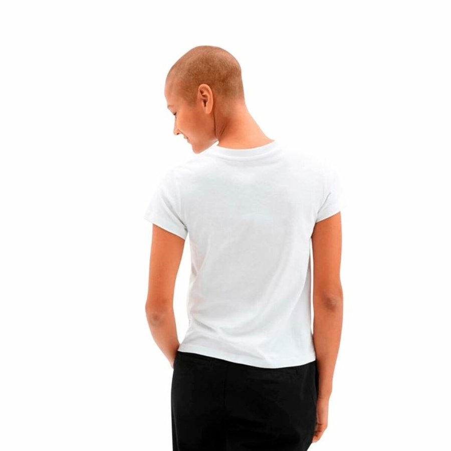 Kortrmet T-shirt til Kvinder Vans Flying Hvid #2