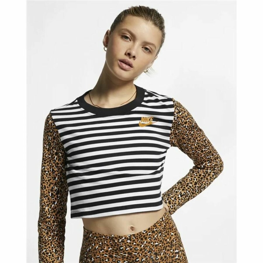 Langrmet T-shirt til Kvinder Nike Animal Print #3