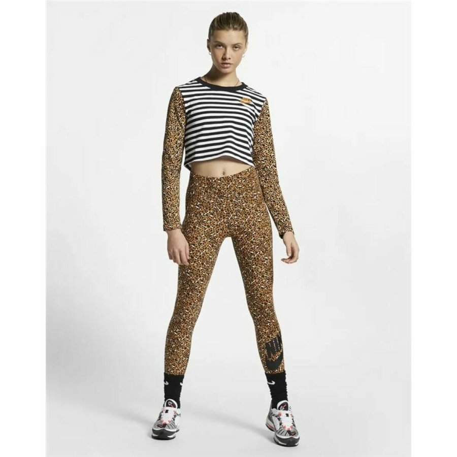 Langrmet T-shirt til Kvinder Nike Animal Print #6