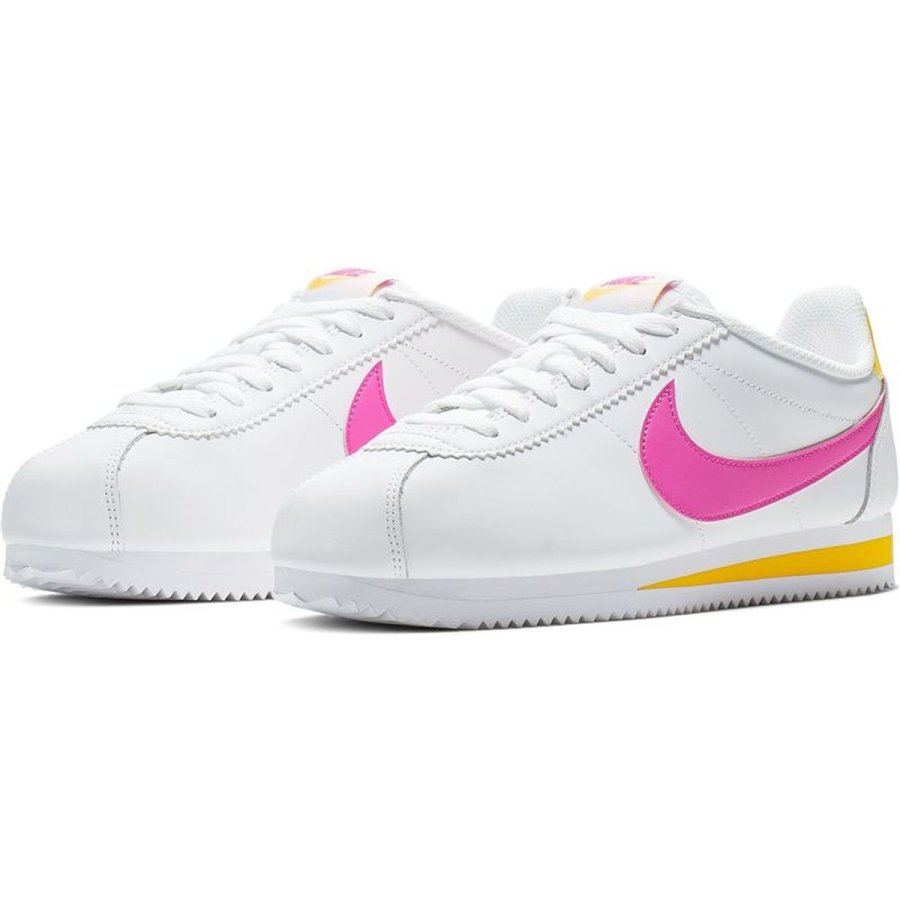 L�besko til voksne Nike Classic Cortez Leather Hvid #5