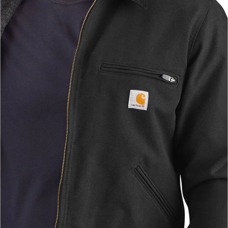 Sport Jakke til M�nd Carhartt Duck Detroit Sort #4
