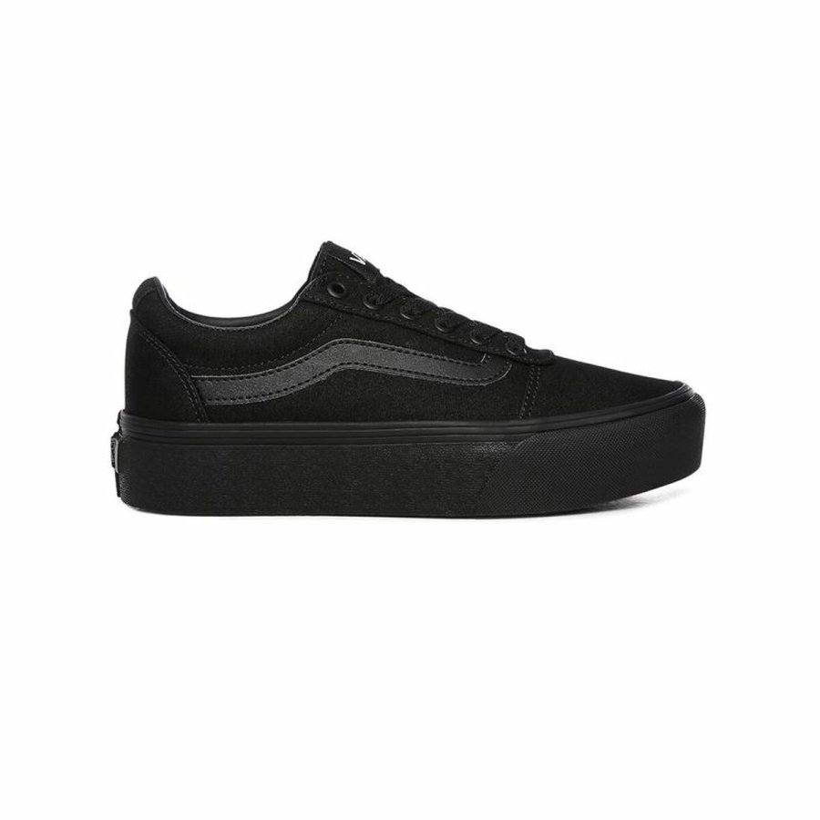 Kvinde Casual Sneakers Vans Ward Platform Sort #1