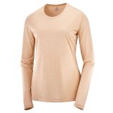 Kort�rmet T-shirt til Kvinder Salomon Agile Pink #1