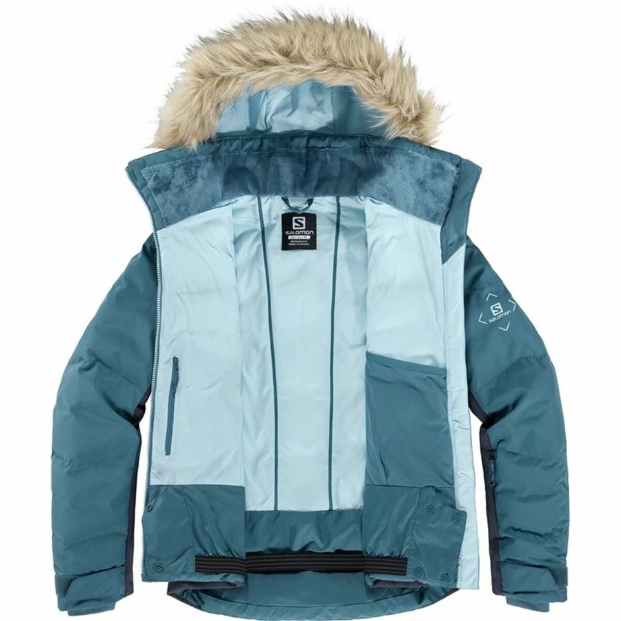 Skijakke Salomon Stormcozy Dame Lysebl #3