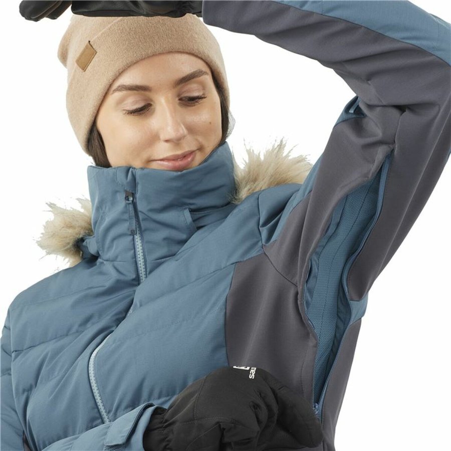 Skijakke Salomon Stormcozy Dame Lysebl #7