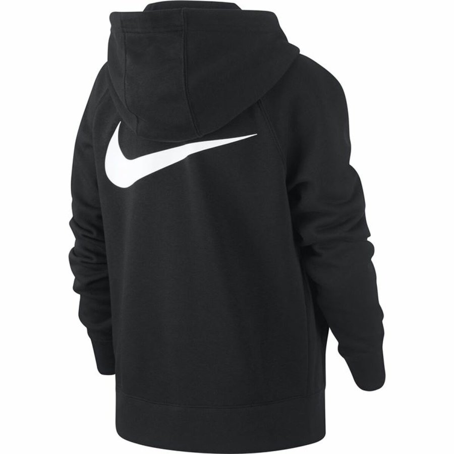 Sportsjakke til brn Nike Swoosh Sort #6