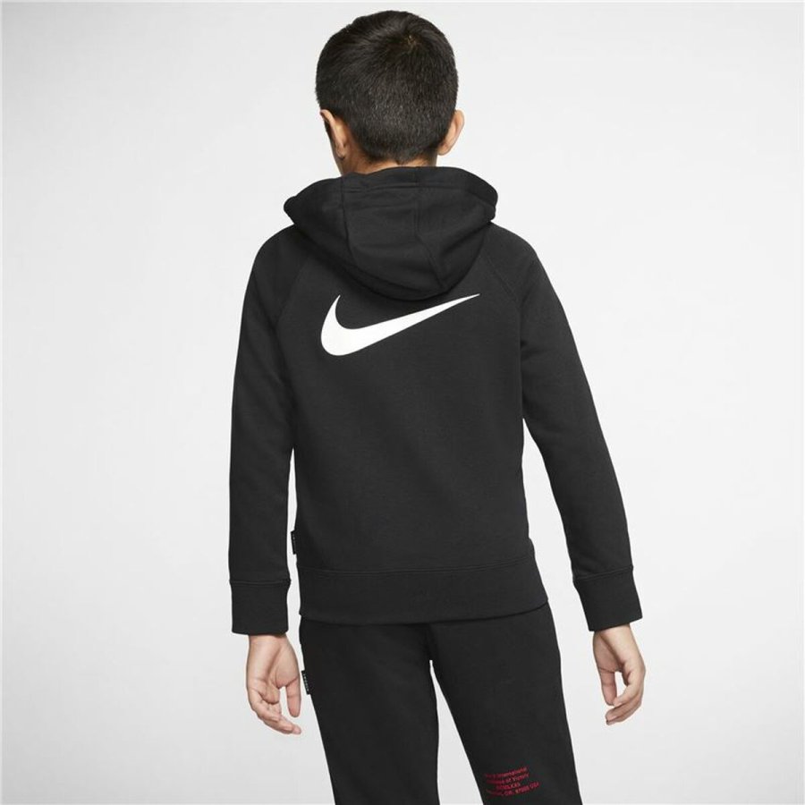 Sportsjakke til brn Nike Swoosh Sort #4