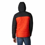 Sport Jakke til M�nd Columbia  Powder Lite Sort Orange #3