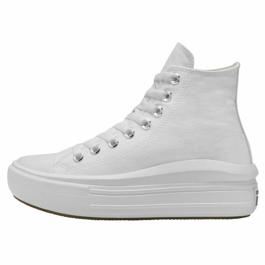 Kvinde Casual Sneakers Converse All Star Move Hvid #1