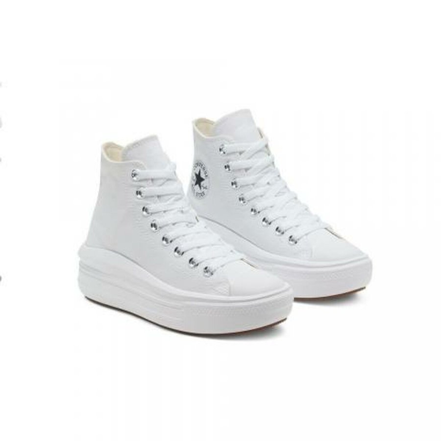 Kvinde Casual Sneakers Converse All Star Move Hvid #2