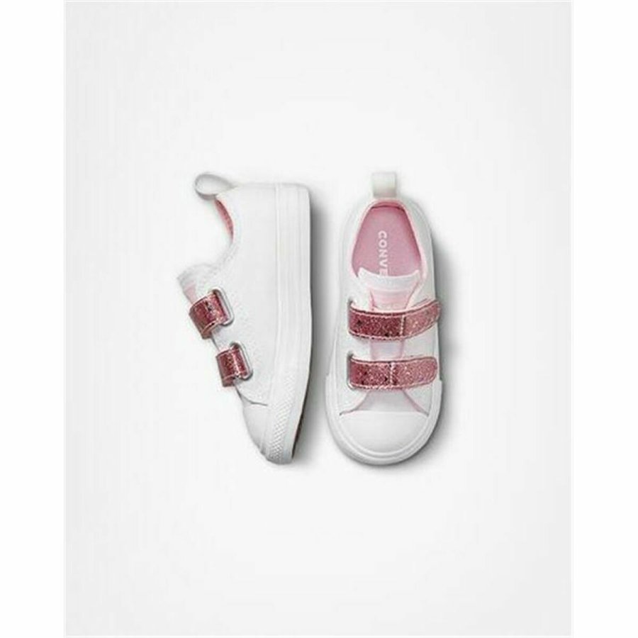 Sportssko til baby Converse Chuck Taylor All-Star 2V Hvid #4