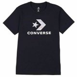 Kort�rmet T-shirt til Kvinder Converse Seasonal Star Chevron Sort #1