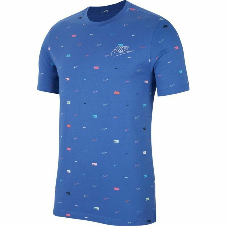Kortrmet T-shirt til Mnd Nike Sportswear Indigo #3