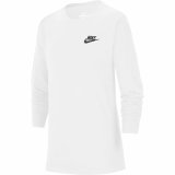 Lang�rmet T-shirt til B�rn Nike Sportswear Hvid #1