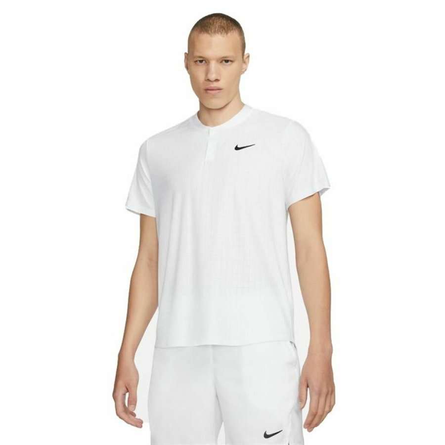 Kort�rmet Polotr�je til M�nd Nike Court Dri-Fit Advantage Hvid #1