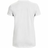 Kort�rmet T-shirt til Kvinder Under Armour Sportstyle Hvid #2