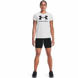 Kort�rmet T-shirt til Kvinder Under Armour Sportstyle Hvid #6
