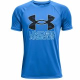 Kortrmet T-shirt til Brn Under Armour Tech Hybrid Bl #1