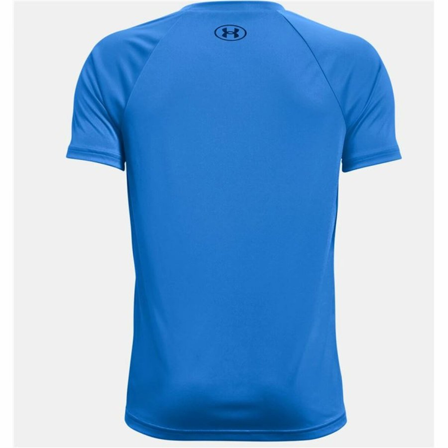 Kortrmet T-shirt til Brn Under Armour Tech Hybrid Bl #2