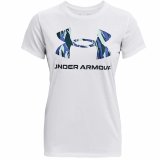 Kortrmet T-shirt til Kvinder Under Armour Graphic Hvid #1