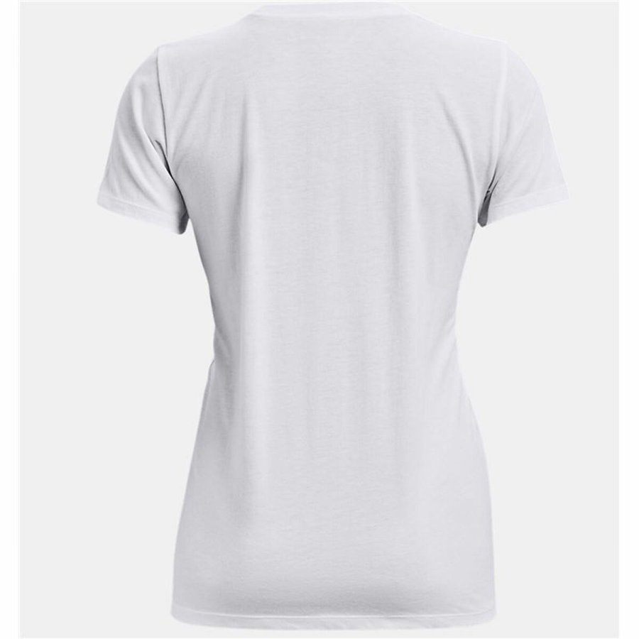 Kortrmet T-shirt til Kvinder Under Armour Graphic Hvid #2