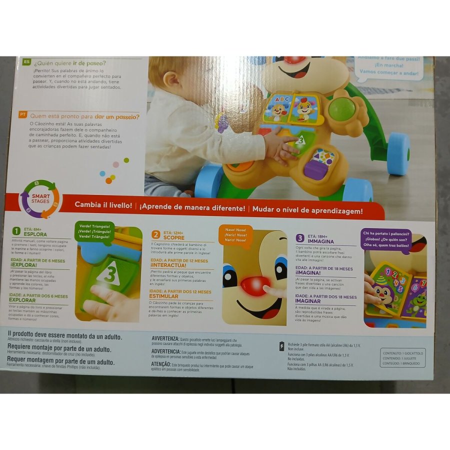 Gstol med hjul Fisher-Price Lyd Lys Hund Flersproget #6