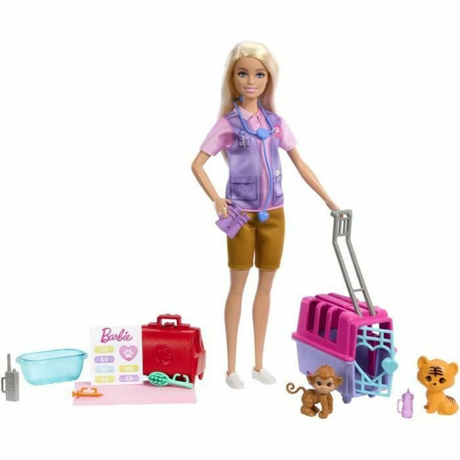 Dukke Barbie SAUVETEUSE D'ANIMAUX #1