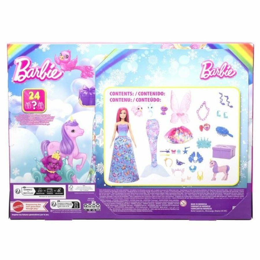 Adventskalender Barbie HRG90 Plastik Havfrue (24 Dele) #5