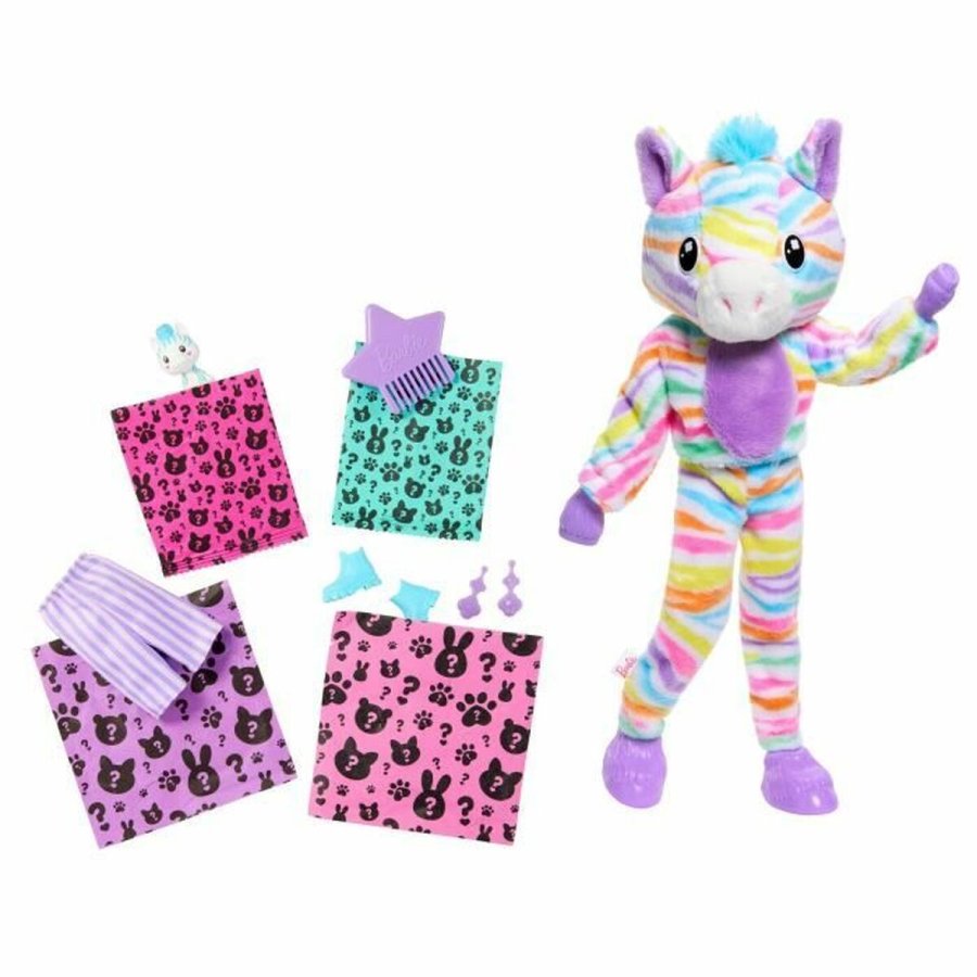 Babydukke med tilbehr Barbie Zebra Doll Colorful Dream #3