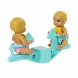 Babydukke med tilbehr Barbie The Twins' Room-Skipper Playset #2