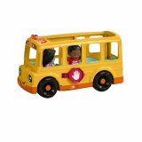 Action Figurer Fisher-Price Little People-El autobs escolar-Vehculo de empuje musical HYT03 #2