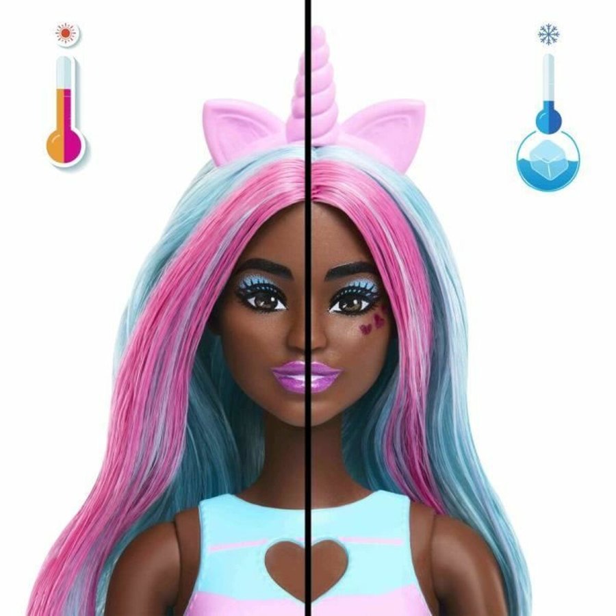 Dukke Barbie POP REVEAL BLUE UNICORN #2