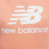 Kortrmet T-shirt til Kvinder New Balance Essentials Stacked Pink #3