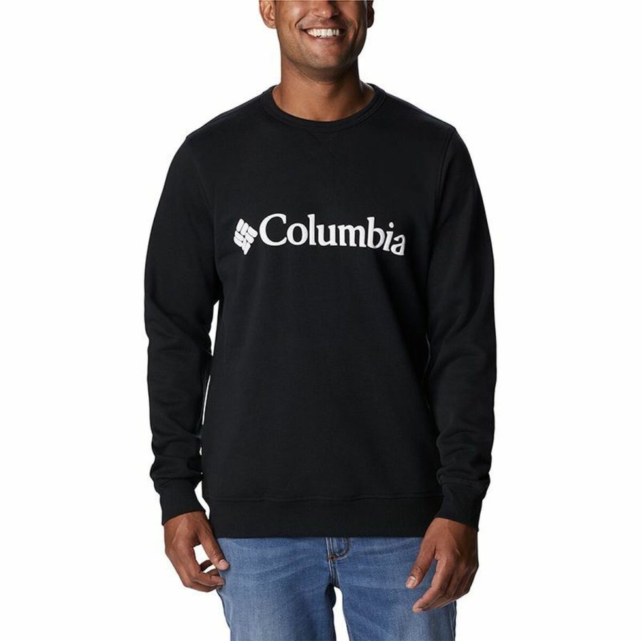 Sweaters uden H�tte til M�nd Columbia Logo Fleece Crew Sort #1
