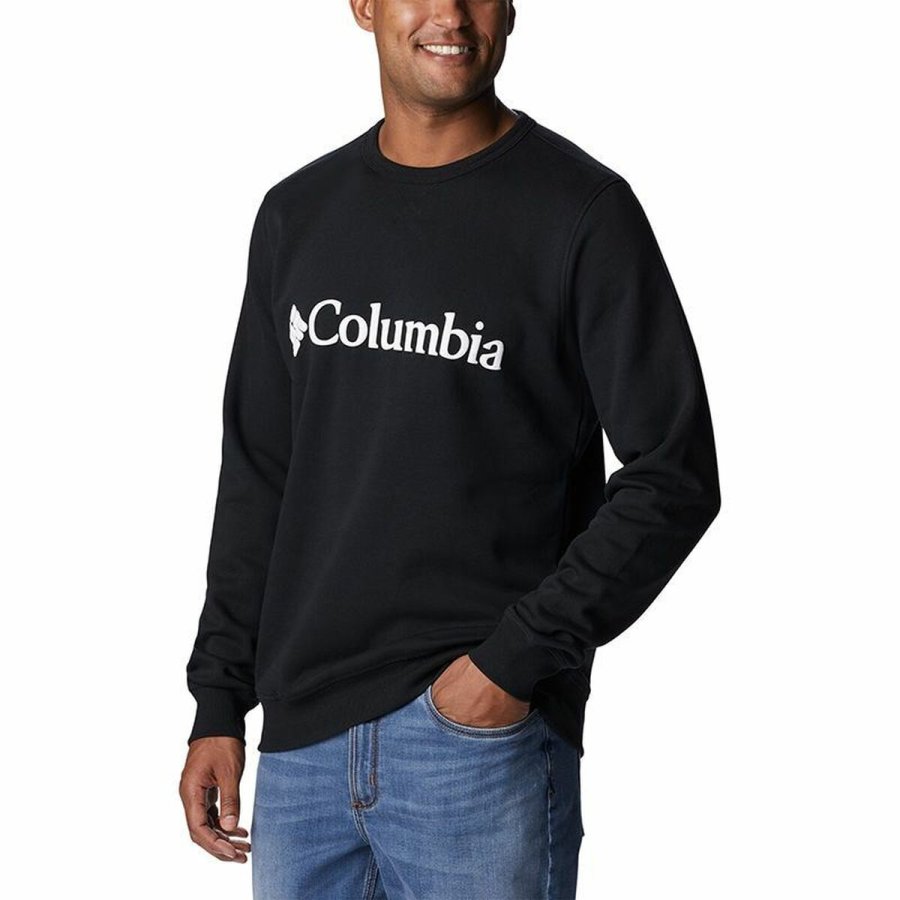 Sweaters uden H�tte til M�nd Columbia Logo Fleece Crew Sort #5