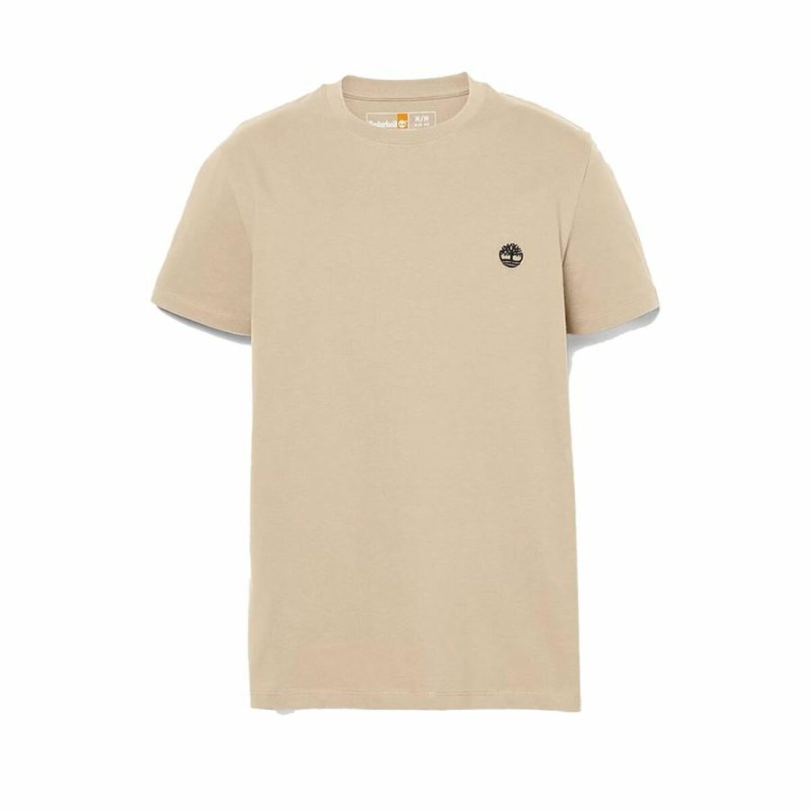 Kort�rmet T-shirt til M�nd Timberland Beige #2