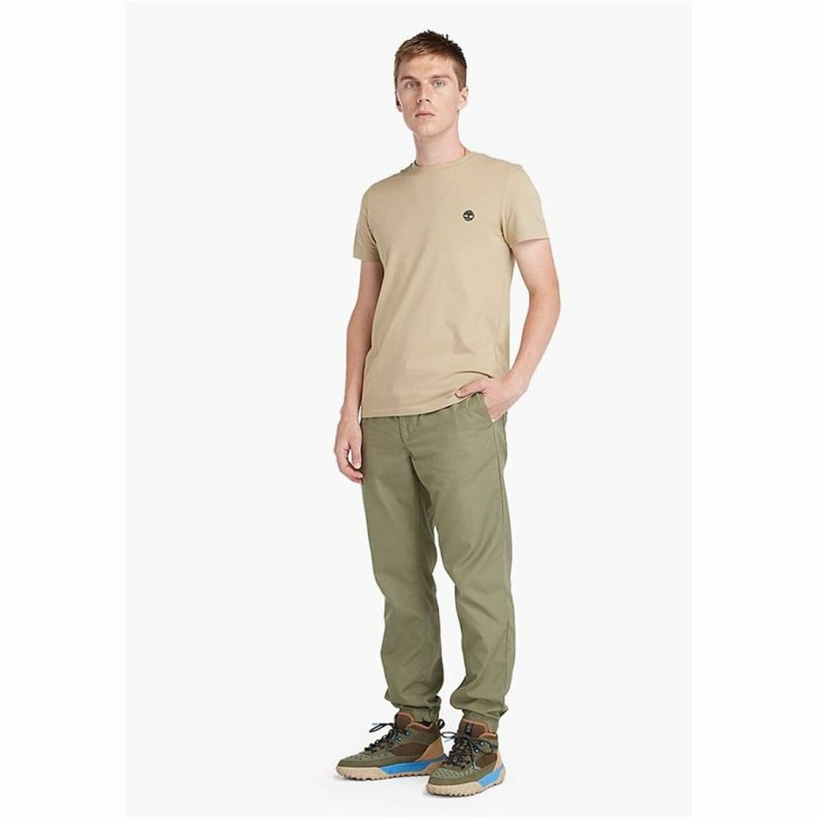 Kort�rmet T-shirt til M�nd Timberland Beige #3