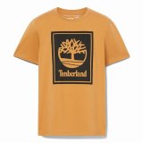 Kortrmet T-shirt til Mnd Timberland Stack Logo #1