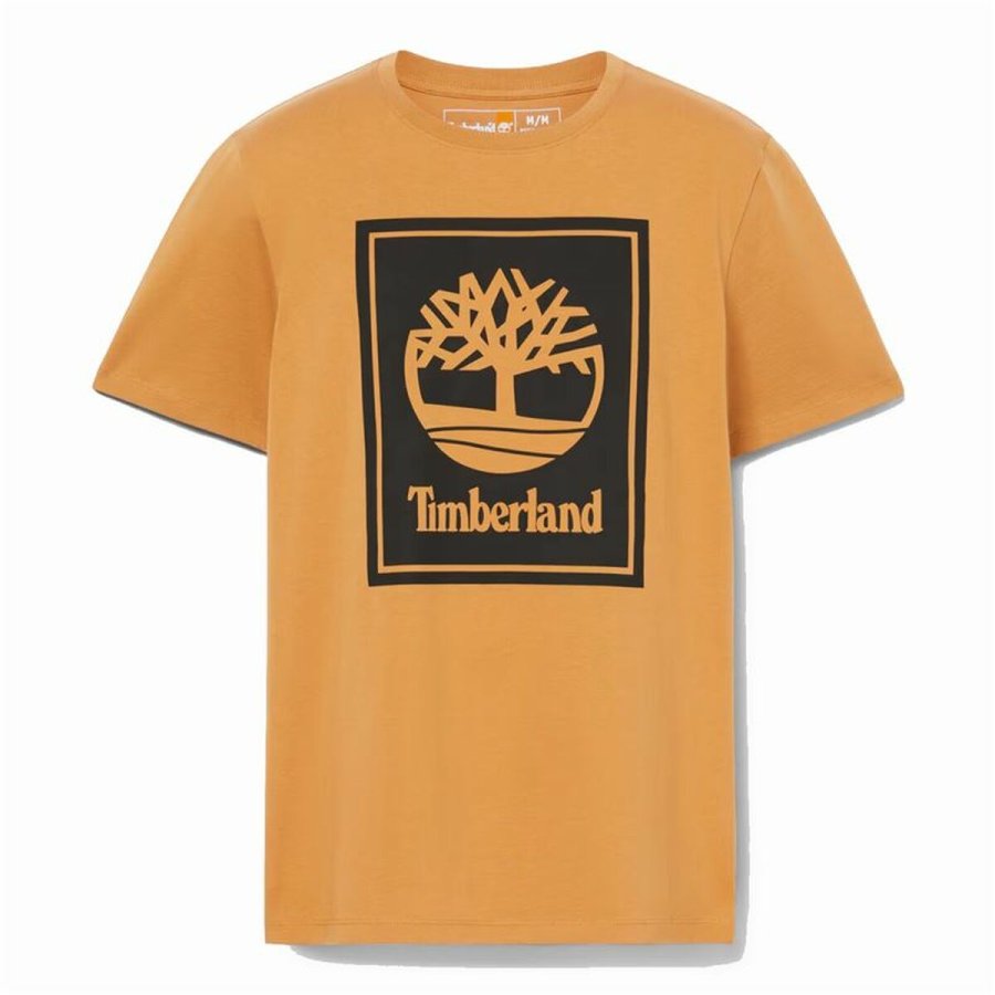 Kortrmet T-shirt til Mnd Timberland Stack Logo #1