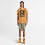 Kortrmet T-shirt til Mnd Timberland Stack Logo #4