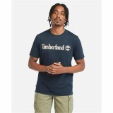 Kortrmet T-shirt til Mnd Timberland Kennebec River Camo Linear Logo Bl #5
