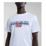 Kortrmet T-shirt til Mnd Napapijri S-Aylmer Hvid #4