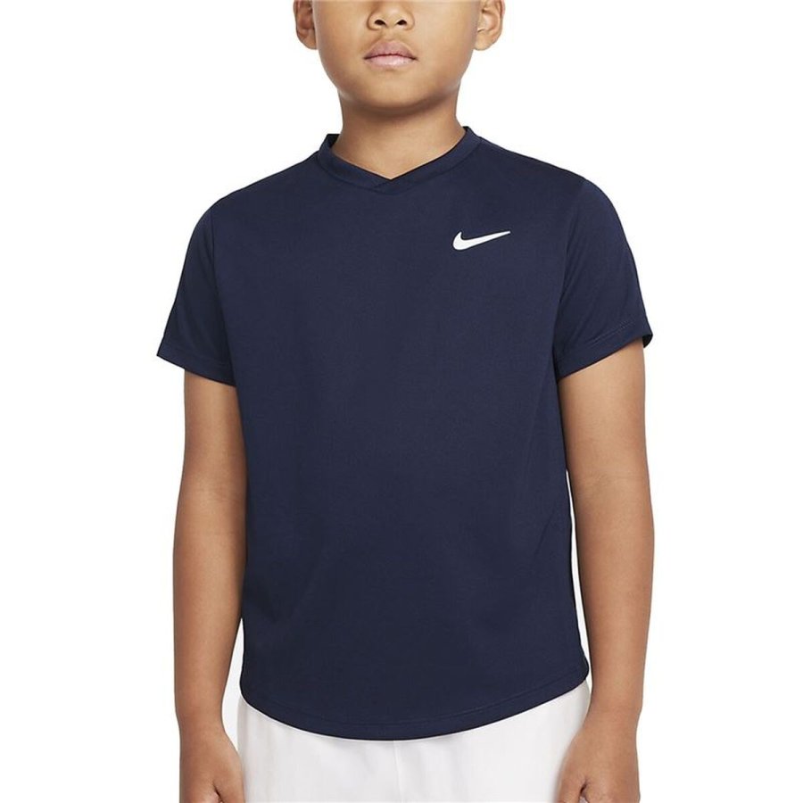 B�rne Kort�rmet T-shirt Nike CV7565-451 Marinebl� #1