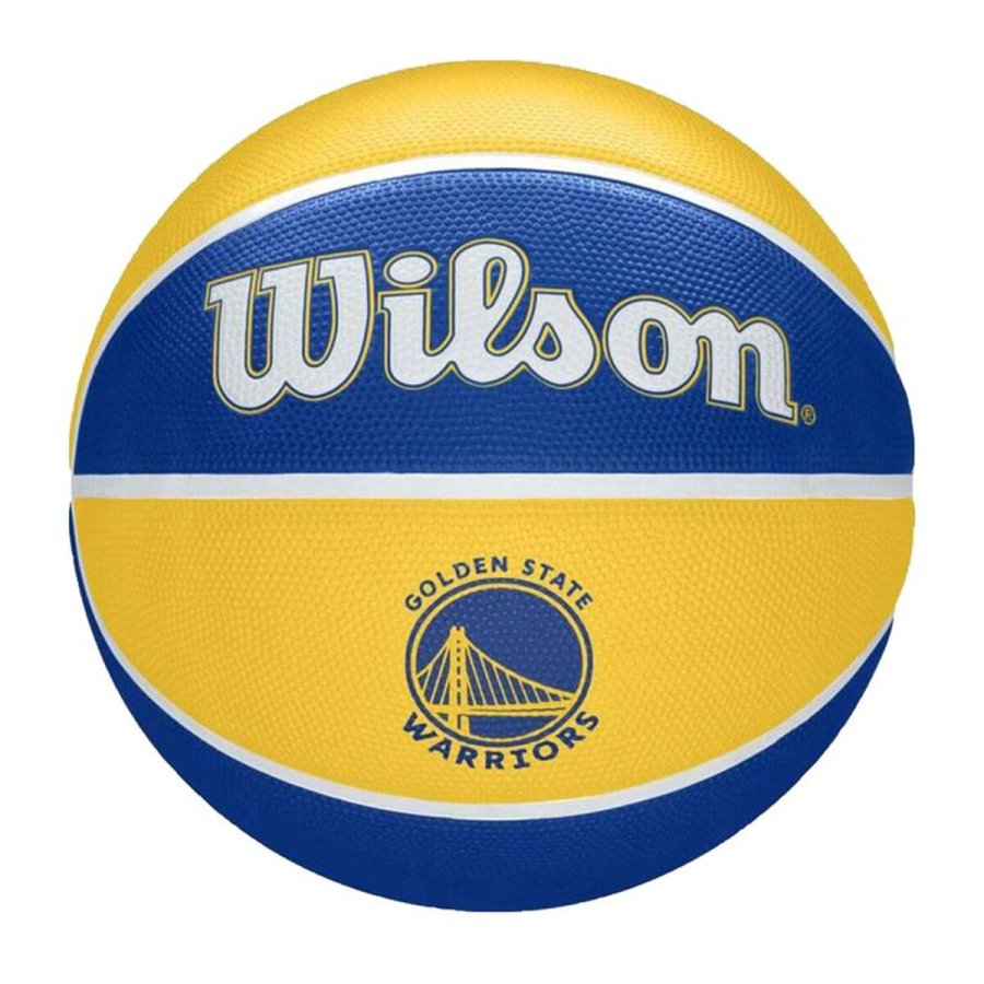 Basketball Wilson NBA Team Tribute Warriors Bl� 7 Naturgummi (St�rrelse 7) #1