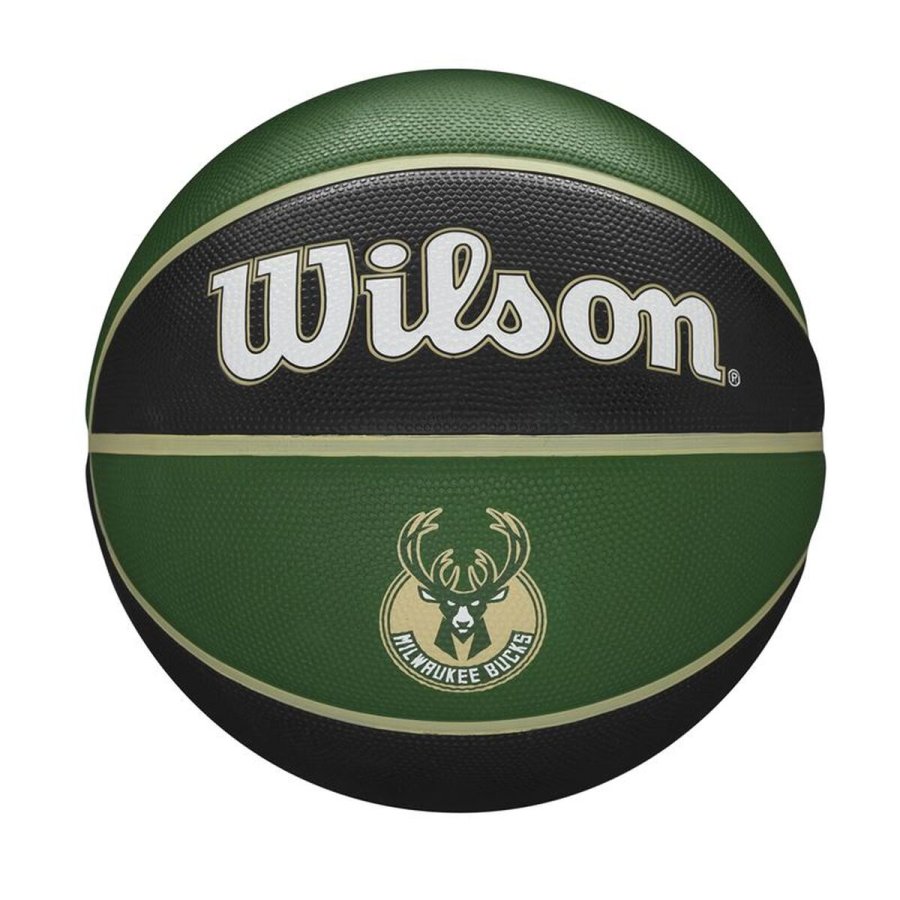 Basketball Wilson NBA Team Tribute Milwakee 7 Gr�n Naturgummi (St�rrelse 7) #1